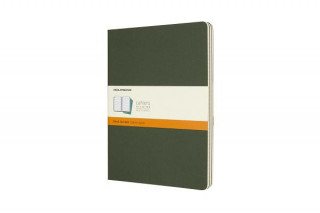 Kniha Moleskine Myrtle Green Extra Large Ruled Cahier Journal (set Of 3) Moleskine