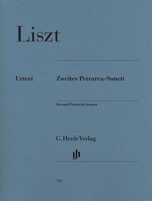 Carte Zweites Petrarca-Sonett, Urtext Franz Liszt