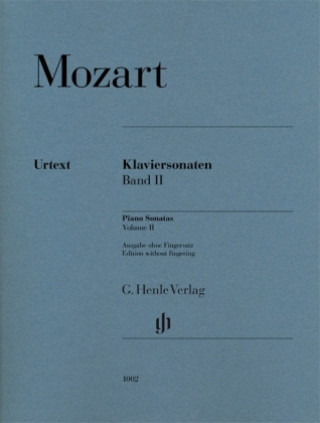 Carte Klaviersonaten 2 br., Urtext Wolfgang Amadeus Mozart
