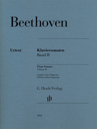 Kniha Klaviersonaten 2 br. - Urtext Ludwig van Beethoven