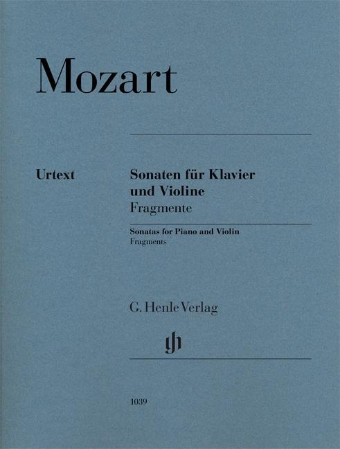 Kniha Mozart, Wolfgang Amadeus - Violin Sonatas, Fragments Wolfgang Amadeus Mozart