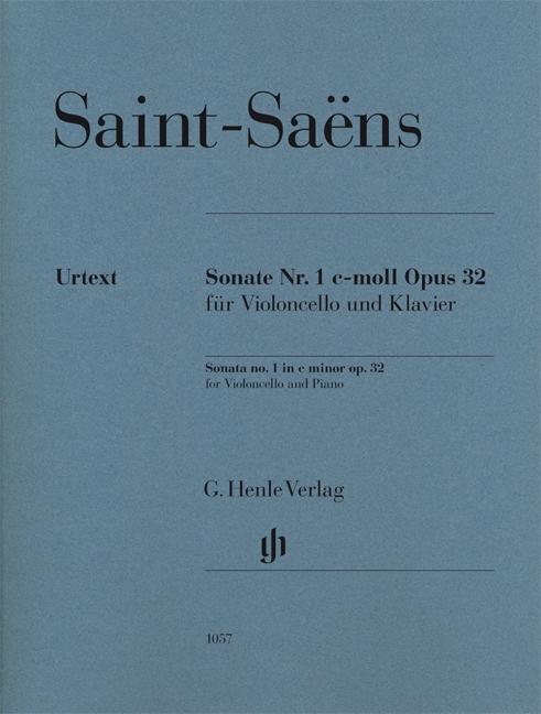 Carte Sonate Nr. 1 c-moll Pous 32 für Violoncello und Klavier, Urtext Camille Saint-Saens