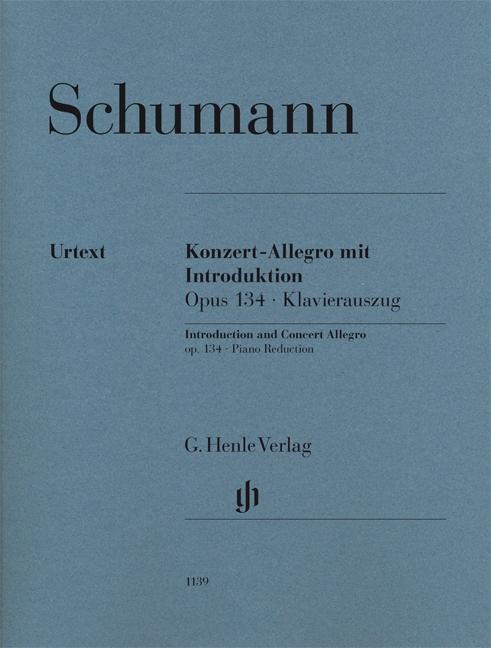 Kniha Konzert-Allegro mit Introduktion Opus 134 Robert Schumann
