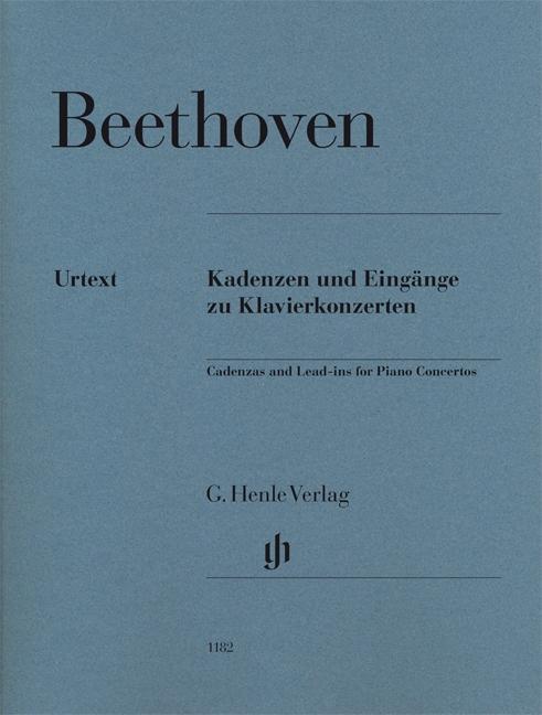 Kniha Cadenzas and Lead-ins . for Piano Concertos. Ludwig van Beethoven