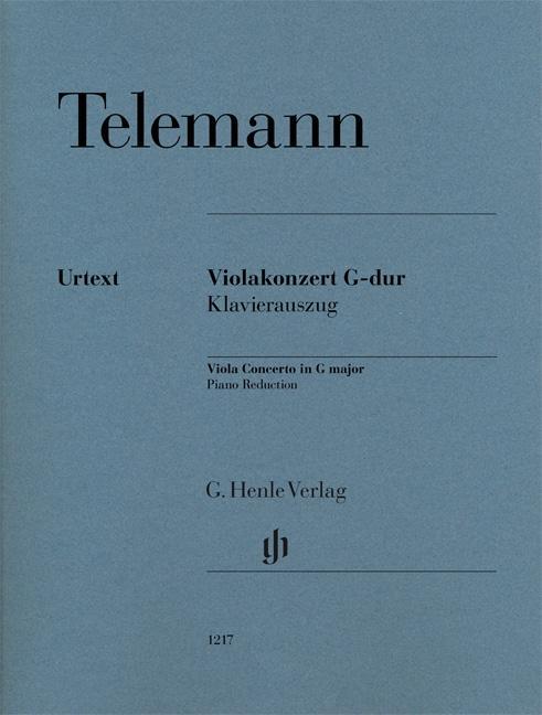 Kniha Viola Concerto G major Georg Philipp Telemann