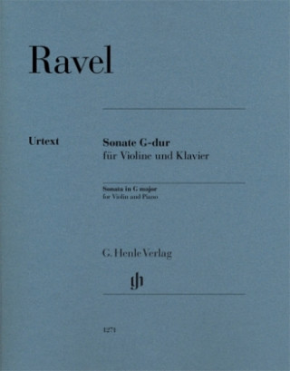Könyv Sonate G-dur Maurice Ravel
