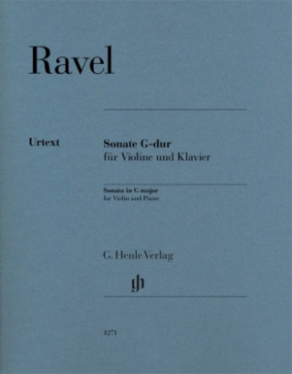 Knjiga Sonate G-dur Maurice Ravel