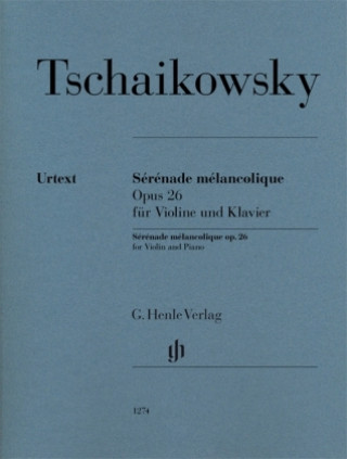 Könyv Sérénade mélancolique op.26 Peter Iljitsch Tschaikowsky