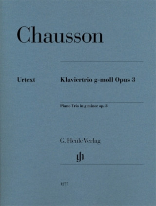 Carte Klaviertrio g-moll op. 3 Ernest Chausson
