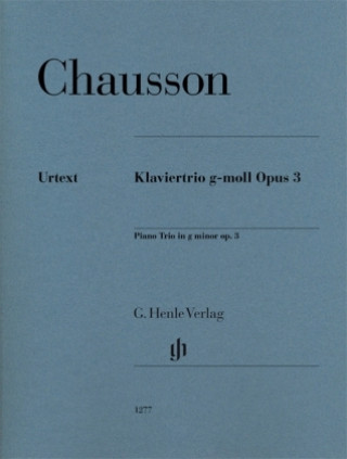 Buch Klaviertrio g-moll op. 3 Ernest Chausson