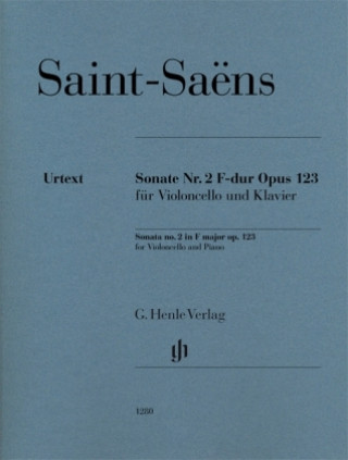 Könyv Sonate Nr. 2 F-dur op. 123 für Violoncello und Klavier Camille Saint-Saens