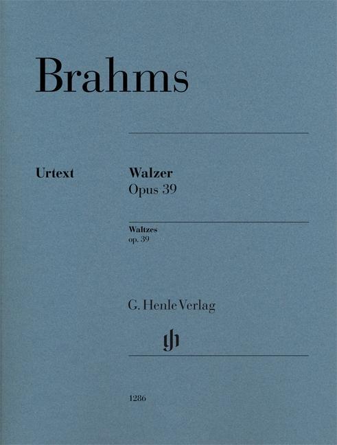 Carte Brahms, Johannes - Waltzes op. 39 Johannes Brahms
