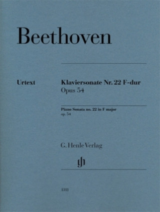 Kniha Klaviersonate Nr. 22 F-dur op. 54 Ludwig van Beethoven