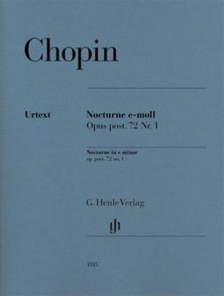 Kniha Nocturne e-moll op. post. 72,1 Frédéric Chopin