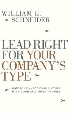 Audio Lead Right for Your Company's Type: How to Connect Your Culture with Your Customer Promise William E. Schneider