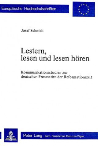 Könyv Lestern, lesen und lesen hoeren Josef Schmidt