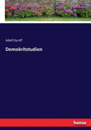 Kniha Demokritstudien Adolf Dyroff