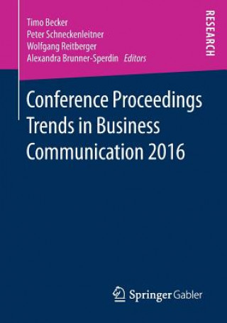 Knjiga Conference Proceedings Trends in Business Communication 2016 Timo Becker