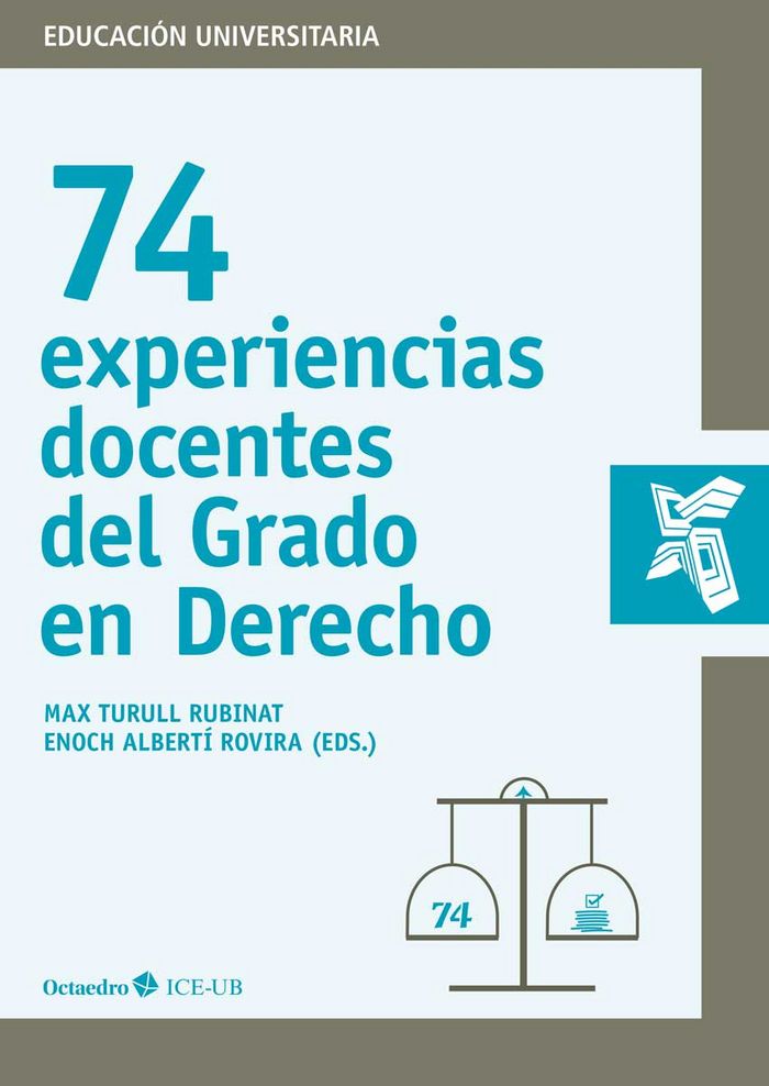 Knjiga 74 experiencias docentes del Grado de Derecho 