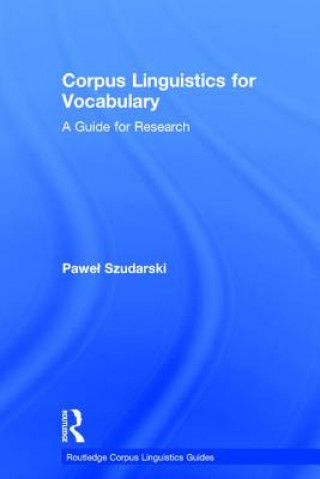 Książka Corpus Linguistics for Vocabulary SZUDARSKI