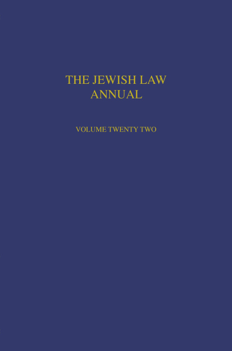 Βιβλίο Jewish Law Annual Volume 22 