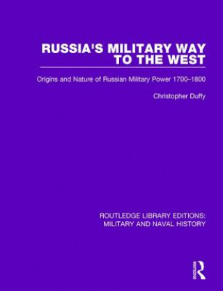 Kniha Russia's Military Way to the West DUFFY