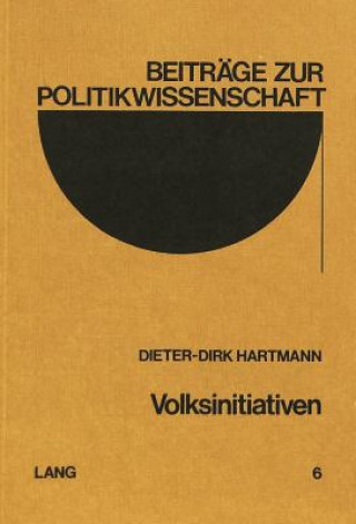 Книга Volksinitiativen Dieter-Dirk Hartmann