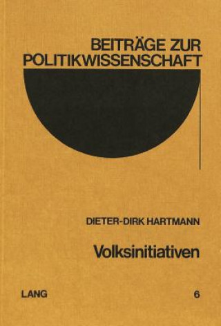 Buch Volksinitiativen Dieter-Dirk Hartmann