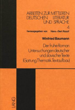 Kniha Der fruehe Roman Winfried Baumann