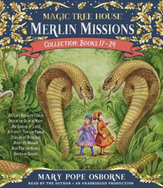 Audio Merlin Missions Collection: Books 17-24: A Crazy Day with Cobras; Dogs in the Dead of Night; Abe Lincoln at Last!; A Perfect Time for Pandas; And More Mary Pope Osborne