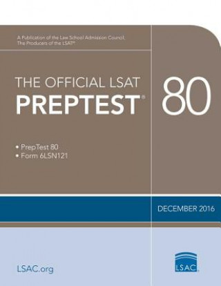 Carte The Official LSAT Preptest 80: (dec. 2016 Lsat) Law School Council