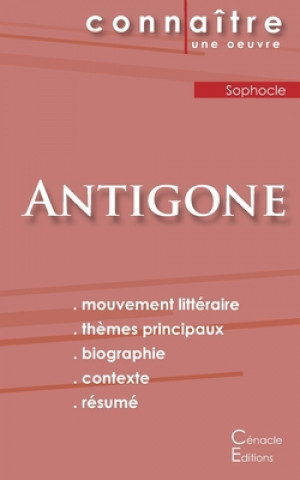 Carte Fiche de lecture Antigone de Sophocle (Analyse litteraire de reference et resume complet) Sophocle