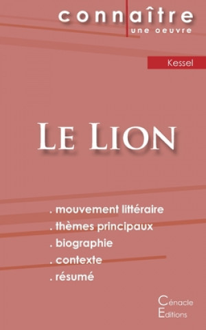 Carte Fiche de lecture Le Lion de Joseph Kessel (Analyse litteraire de reference et resume complet) Joseph Kessel