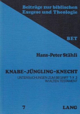 Kniha Knabe - Juengling - Knecht Hans-Peter Stähli