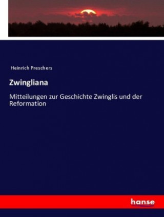 Kniha Zwingliana Anonym