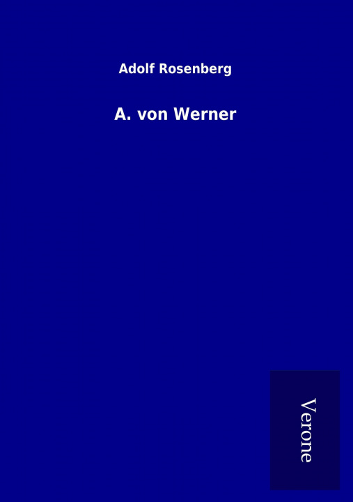 Knjiga A. von Werner Adolf Rosenberg