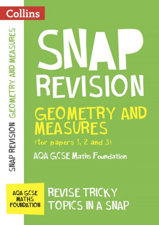 Könyv AQA GCSE 9-1 Maths Foundation Geometry and Measures (Papers 1, 2 & 3) Revision Guide Collins GCSE