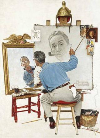 Carte Norman Rockwell's Triple Self-Portrait Notebook Norman Rockwell