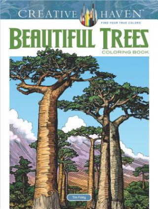 Carte Creative Haven Beautiful Trees Coloring Book Tim Foley