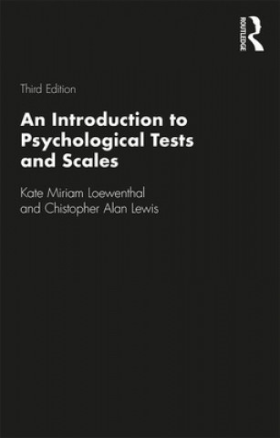 Knjiga Introduction to Psychological Tests and Scales LOEWENTHAL