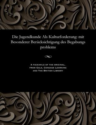 Kniha Jugendkunde ALS Kulturforderung Various