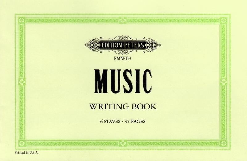 Könyv MUSIC WRITING BOOK LANDSCAPE 6 STAVE Edition Peters