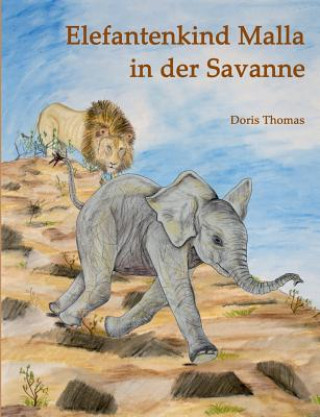 Carte Elefantenkind Malla in der Savanne Doris Thomas