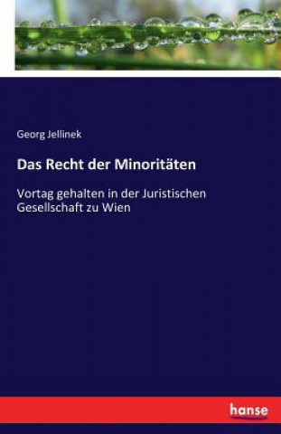 Carte Recht der Minoritaten Georg Jellinek