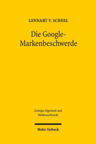 Buch Die Google-Markenbeschwerde Lennart von Scheel