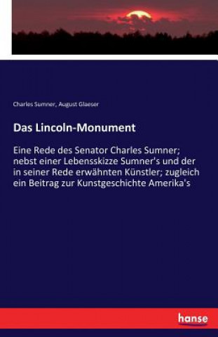 Kniha Lincoln-Monument Charles Sumner