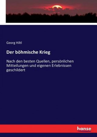 Książka boehmische Krieg Georg Hiltl