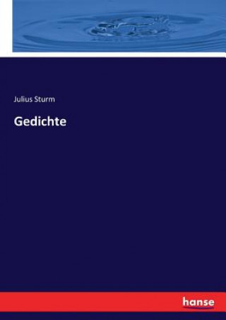 Książka Gedichte Julius Sturm