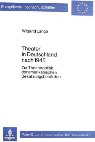 Buch Theater in Deutschland nach 1945 Wigand Lange