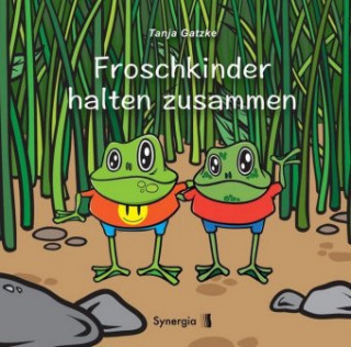 Carte Froschkinder halten zusammen Tanja Gatzke